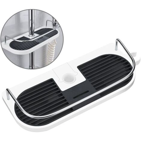 No Drilling Required Shower Shelf for Shower Rail - Bathroom Organizer Holder for Shampoo, Fits 19mm - 25mm Rail