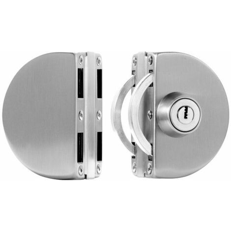 No Drilling Stainless Steel Glass Door Lock Double Glass Door Lock Central Glass Door Lock Double Sliding Door Glass Door