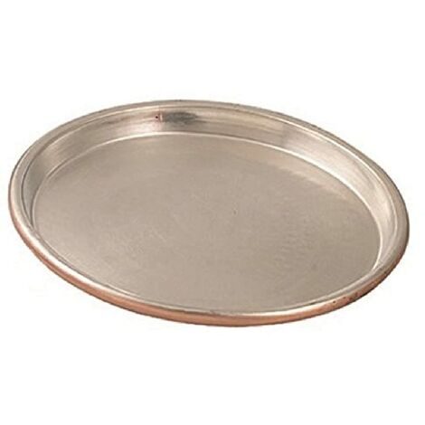 No marca Vigor Blinky 94080-40 Teglia Rame Stagnato, Tonda, Bordo da 3 cm, Diametro 40 cm