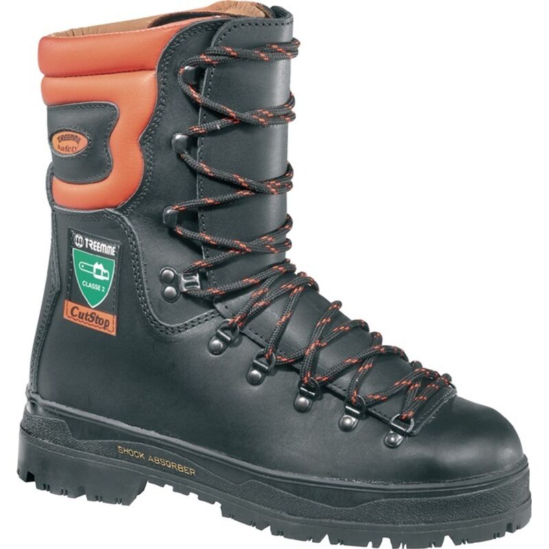 Forstsicherheitsstiefel Cutstop High Gr.45 schwarz/orange Leder S3 ISM