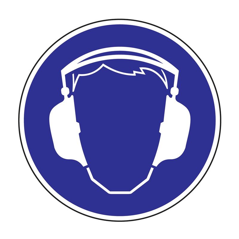 Gebotszeichen ASR A1.3/BGV A8 Gehörschutz benutzen Kunststoff