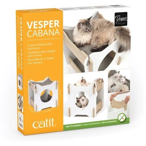 no-name Vesper Cabana mueble para gato blanco moderno