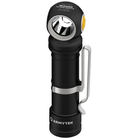 No-name Wizard C2 Pro Max LR Warm lampada tascabile nera potente