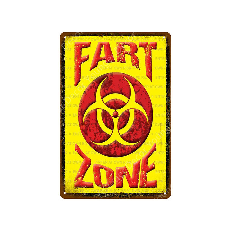 No Pants Zone decorazione della parete pericolo di...