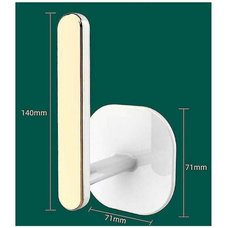 No Punch Crochet Super Colle Sur Le Mur Cuisine Chambre Porte Vêtements Derrière Les Vêtements No Trace Sticky Hook 2 Pack