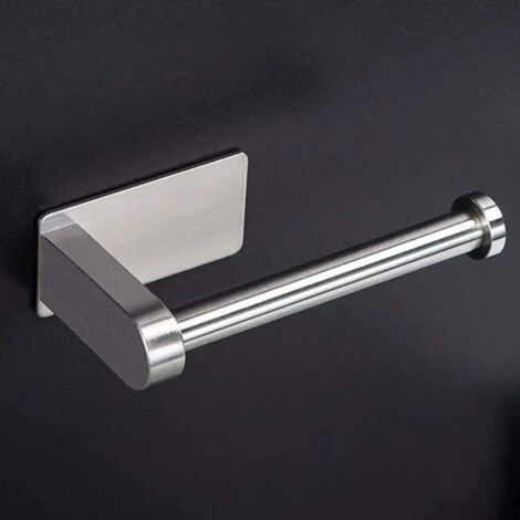 No requiere taladrar. Soporte autoadhesivo para papel higiénico. Acero inoxidable. Soporte para toallas de papel para la cocina/baño.