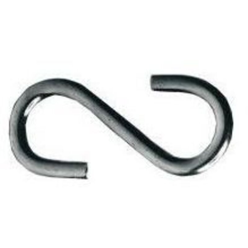 Gancho en S galvanizado 3,8mm (por 100)