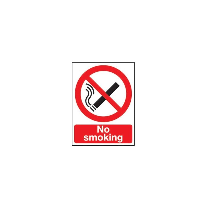 Sitesafe NO Smoking Vinyl Sign - 148 x 210mm