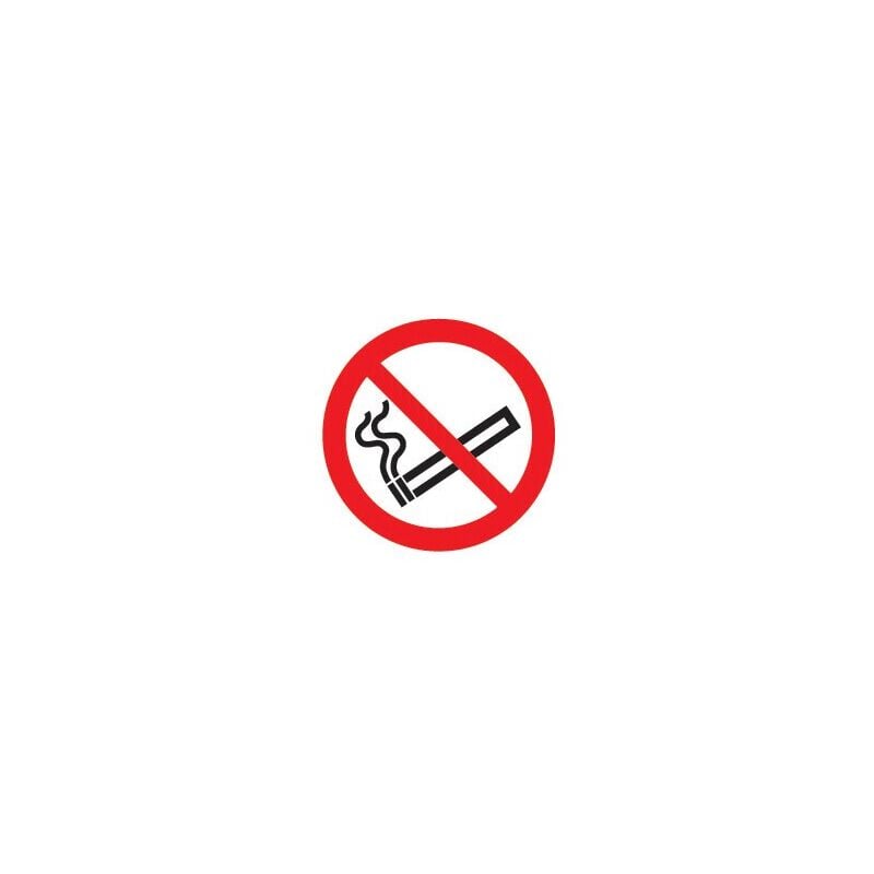 Sitesafe - No Smoking Rigid PVC Symbol Sign - 100 X 100MM