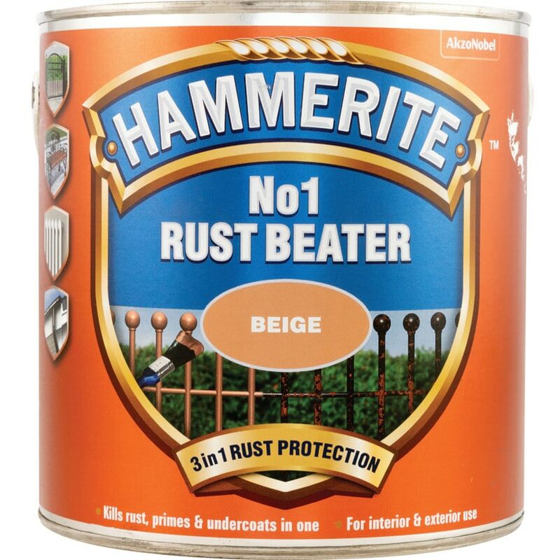 NO.1 Rust Beater Beige Primer - 2.5LTR - Hammerite