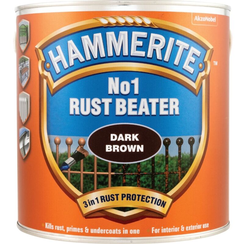 Hammerite NO.1 Rust Beater Dark Brown Primer - 2.5LTR