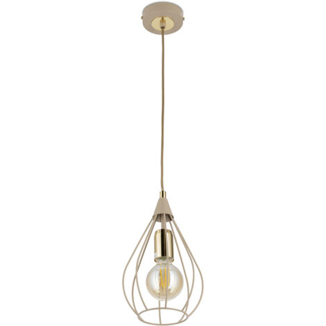 Noa Beige Hängelampe 1xE27 17 cm