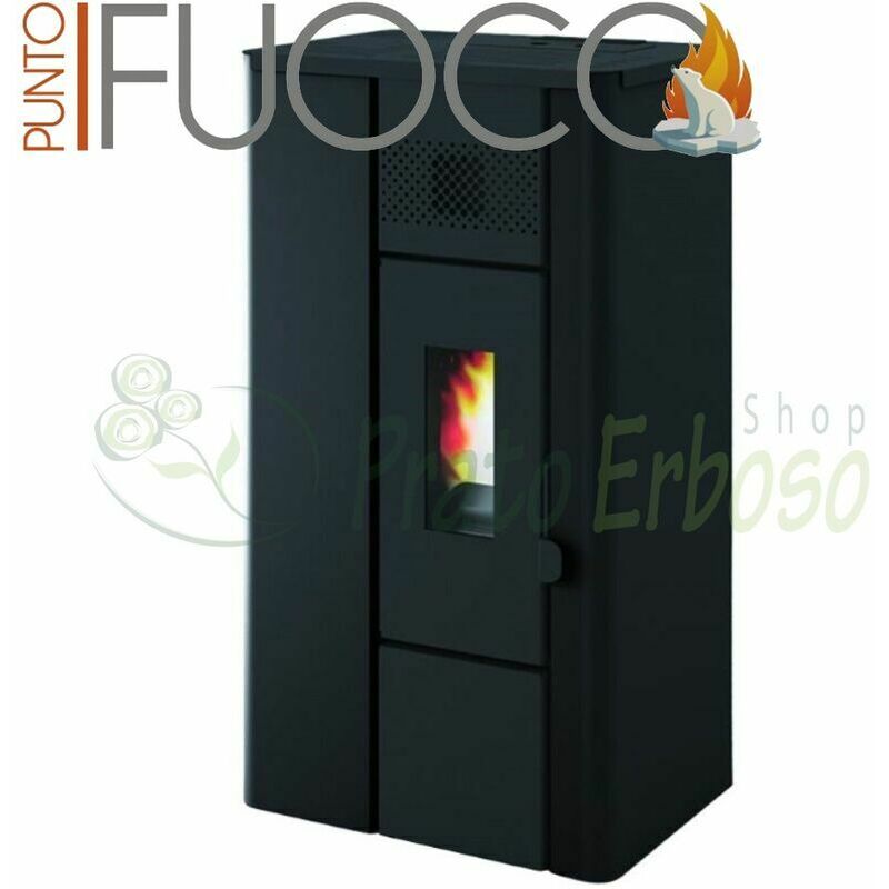 

Punto Fuoco - Noa - Estufa de pellets 6.3 Kw en relieve negro