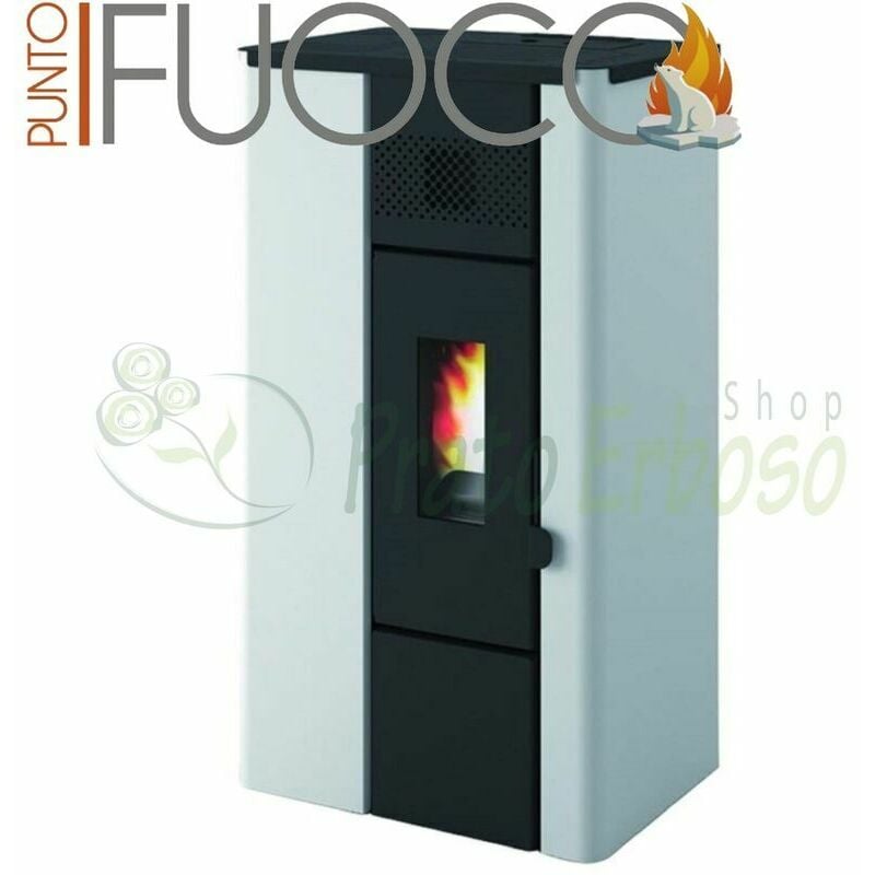 

Punto Fuoco - Noa - Estufa de pellets blancos de 6.3 Kw
