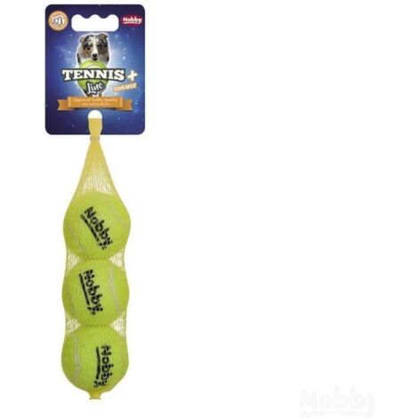 Nobby Balle de tennis jaune avec sifflet pour chien