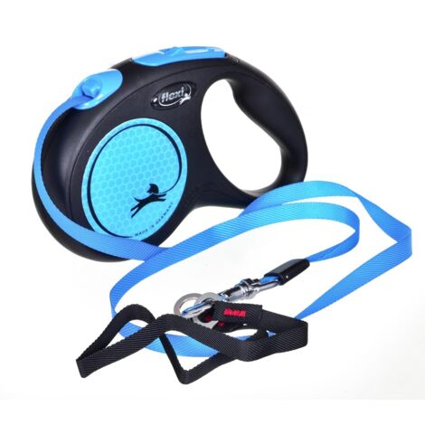 Nobby Flexi Hundeleine New Neon S neon-blau 5 m