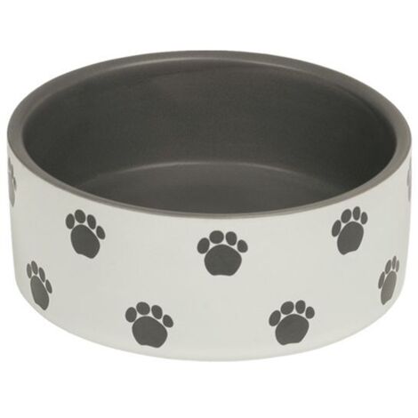 Nobby Hunde Keramiknapf PATA creme grau Ø 12 x 4,5 cm 250 ml Standardnapf