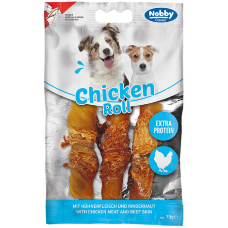 Nobby Hundesnack Adult Kauknochen StarSnack 70 g BBQ Chicken Roll