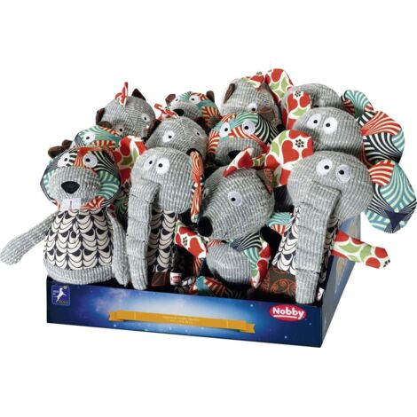 Nobby Hundespielzeug Patchwork Plüschtier 23-25 cm Ausgestopftes Spielzeug