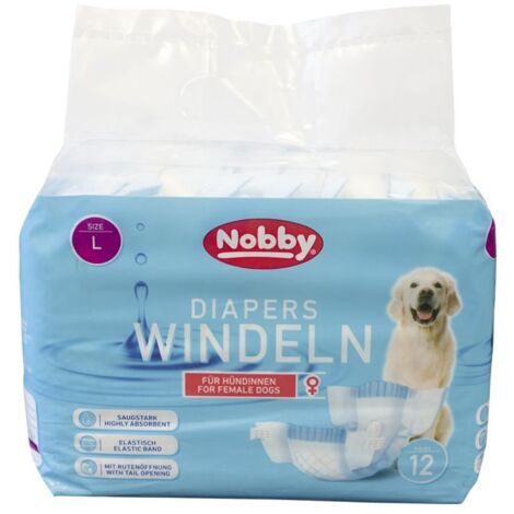 Nobby Hundewindeln Hündinnen Größe L - 12 Stück Hundepflege