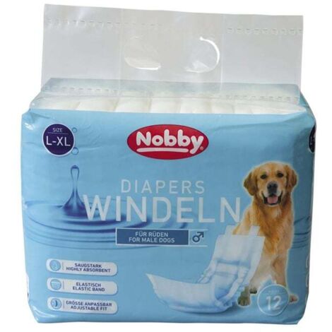 Nobby Hundewindeln Rüden Größe L-XL - 12 Stück Hundepflege