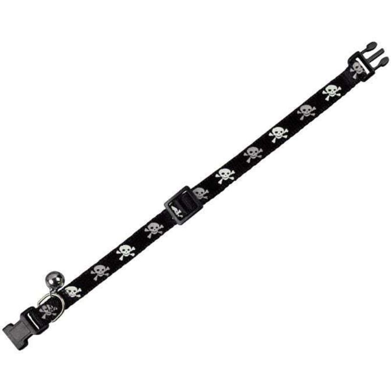 Vadigran Nobby Katzenhalsband Totenkopf Schwarz Halsband