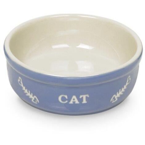 Nobby Katzenschale Cat 250 ml Ø 13,5 cm hellblau beige Futter- & Trinknäpfe