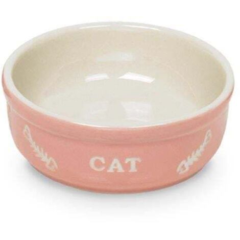 Nobby Katzenschale Cat 250 ml Ø 13,5 cm rosa beige Futter- & Trinknäpfe