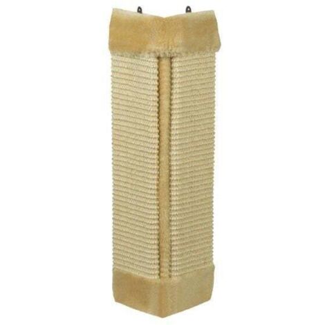 Nobby Kratzecke mit Plüsch L 49 x B 22 cm beige Kratzbäume