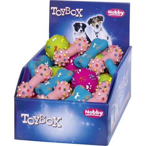 Nobby Latex Hundespielzeug Ball oder Knochen Hundespielzeug