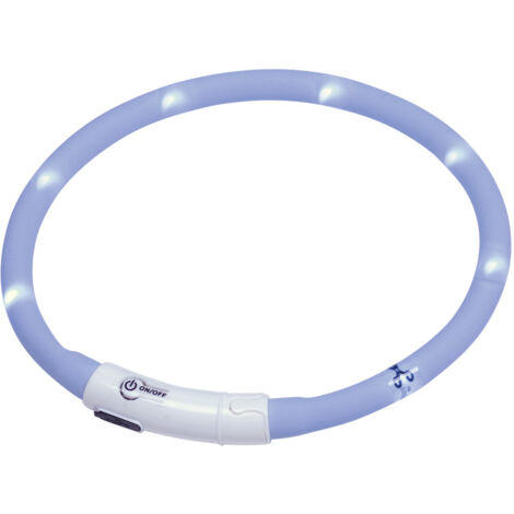 Nobby LED Leuchthalsband Puppy hellblau Leucht-/ Sicherheitshalsband