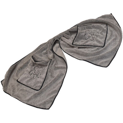 Nobby Mikrofaser Handtuch grau 100 x 50 cm Handtuch