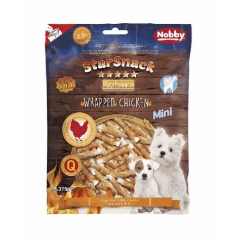 Nobby StarSnack Barbecue MINI Wrapped Chicken 375 g Katzenleckerlis
