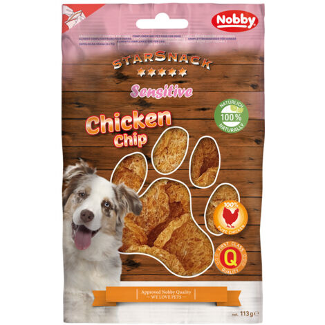 Nobby StarSnack Sensitive Hundeleckerli Chicken Chip 113 g Soft-Snack