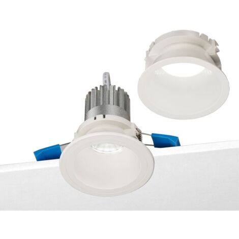 Nobile 8.5W 4000K doppelt gerahmter runder LED-Einbaustrahler Weiß D1R/40/4K/W