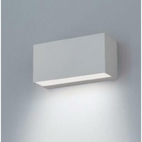 Nobile illuminazione applique led 15w luce calda 3000k colore bianco ba20/1a/3k/w