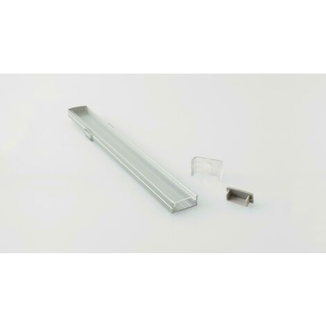 Nobile illuminazione profilo alluminio con diffusore opale 2mt barra/strip/3/s