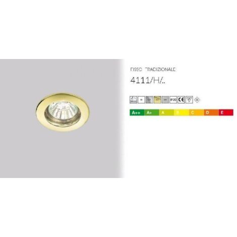 NOBILE ITALIA - FARETTO DA INCASSO TONDOFISSO NICKEL SATINATO