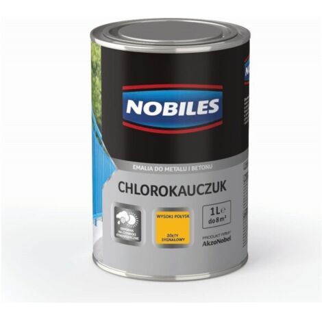 NOBILES ÉMAIL CAOUTCHOUC CHLORE JAUNE DE SIGNALISATION 1003 0,9 L - 5EMCH.ŻÓS1.0