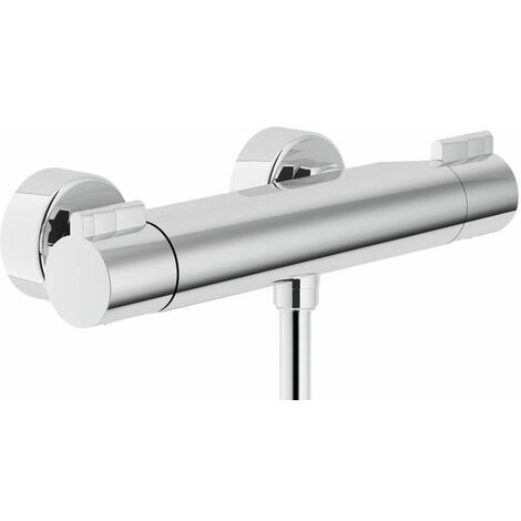Nobili ABC series external thermostatic shower mixer AB87030CR  Chromé - Laiton