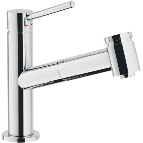 NOBILI Acquerelli rubinetto cucina con doccia estraibile con bocca girevole codice prod: AQ93117CR