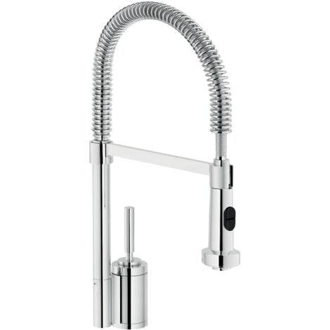 NOBILI Billy rubinetto cucina con doccia estraibile con bocca girevole codice prod: OZ45300/3CR