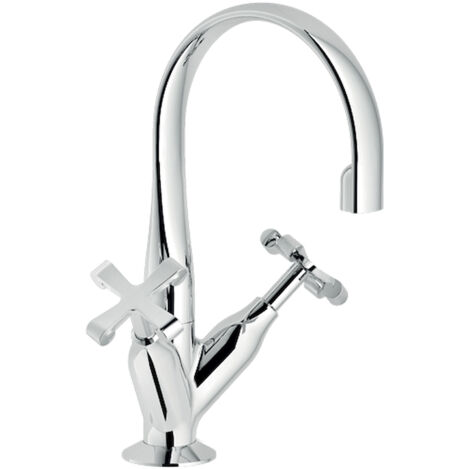 NOBILI Carlos Primero rubinetto lavabo 2 maniglie con bocca girevole codice prod: CP218/1CR