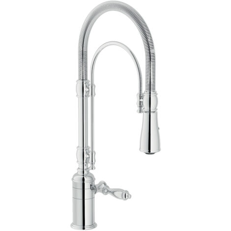 NOBILI Charlie rubinetto cucina con doccia estraibile con bocca girevole codice prod: CH75300CR