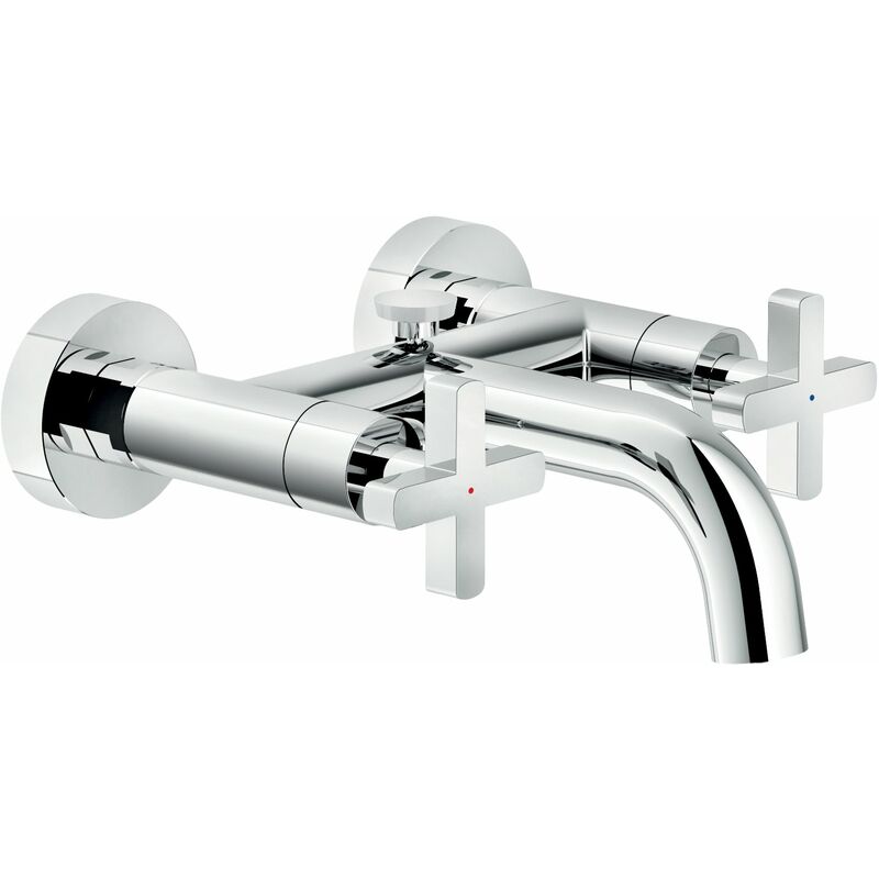 Lira Series LR116210/1CR Mélangeur bain mural Chromé - Laiton - Nobili