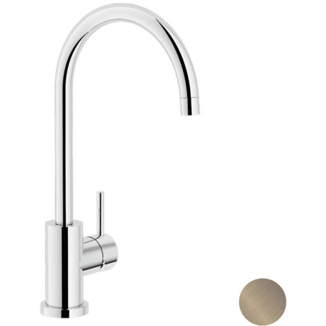 NOBILI Live rubinetto cucina tradizionale con bocca girevole nickel spazzolato codice prod: LV00133IX