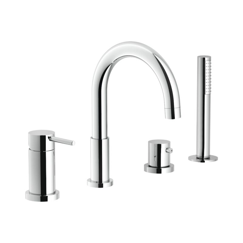 Live Series Mitigeur de baignoire encastré WEBK110/9TCR Chromé - Laiton - Nobili