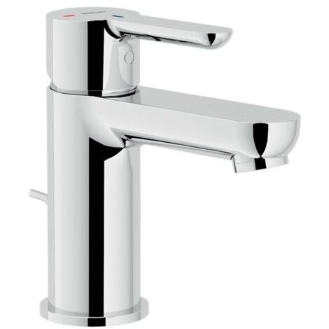 Nobili – Mélangeur de lavabo monocommande en laiton chromé – Économie d’énergie – Aérateur anticalcaire M 24 x 1 – Régulateur dynamique de débit