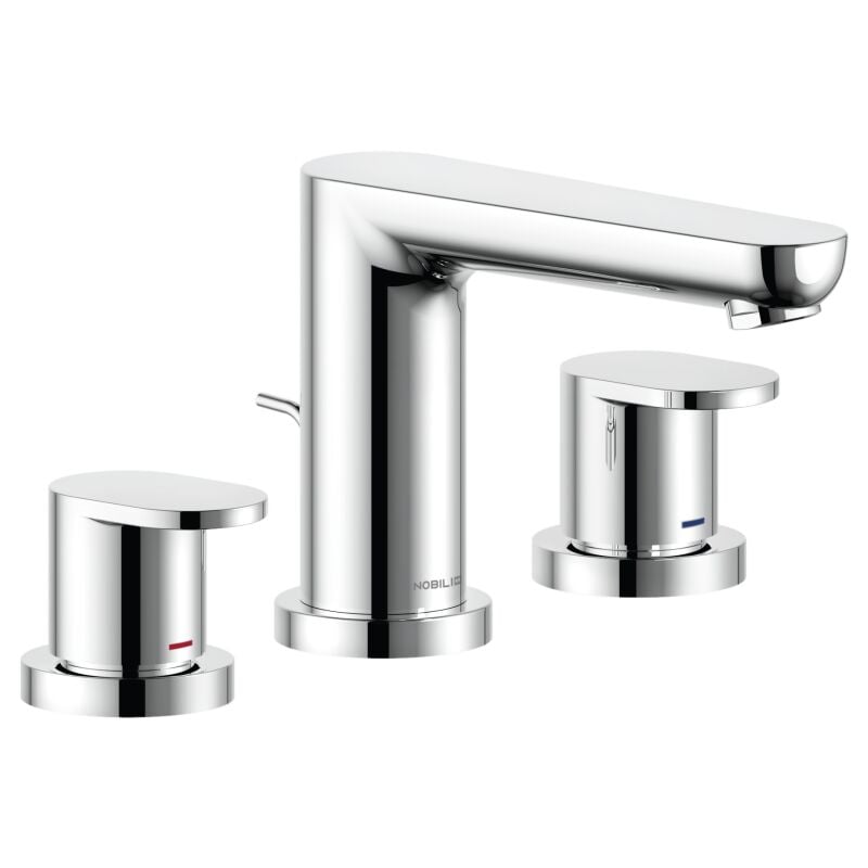 Mélangeur lavabo 3 trous série abc AB87211/1CR Chromé - Laiton - Nobili