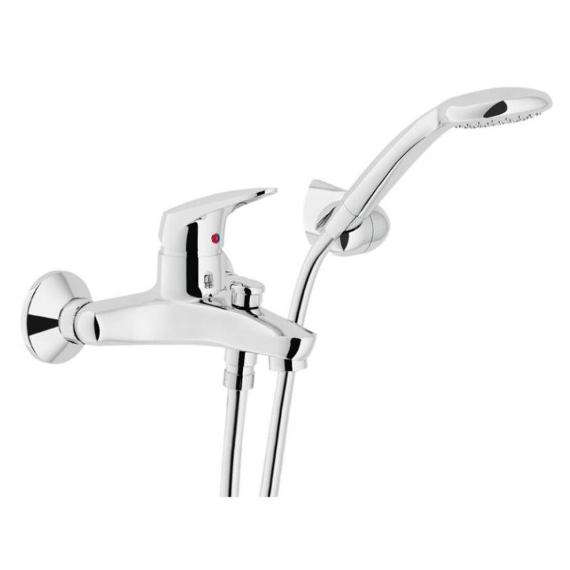 

Nobili Mezclador monomando de pared para bañera con ducha de mano serie Hera H547110CR | Cromado